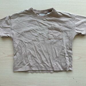 Zara Kids Beige/Pinkish Short Sleeve Tee with Pocket